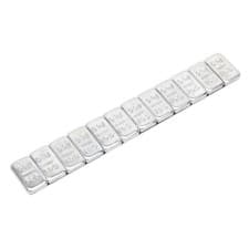 Image of Sealey Wwsa5 Wheel Weight 5G Adhesive Zinc Plated Steel Strip Of 12 Pack Of 100