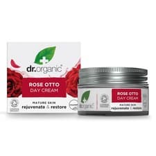 Image of Dr Organic Rose Otto Day Cream, Moisturising, 50 ml (Pack of 1),