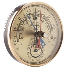 Image of Brannan Max Min Thermometer and Hygrometer - Ideal Greenhouse Bronze Effect