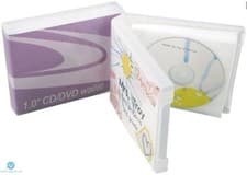 Image of CD DVD Unikeep Binders holds 5 Discs Clear NEW Empty Replacement Case