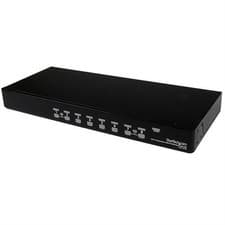 Image of StarTech 8 Port 1U Rackmount USB PS/2 KVM Switch with OSD