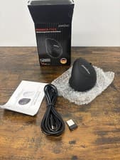 Image of Perixx PERIMICE-719R Wireless Rechargeable Ergonomic Mouse Black Dual Charging