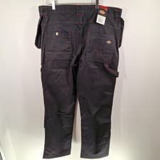 Image of Dickies Redhawk Pro Trousers Men's W38" L32" Black Holster Pockets NEW NWT 38R
