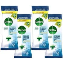 Image of Dettol Antibacterial Surface Cleaning Wipes 4x 126 Multi-Surface Wet Wipes