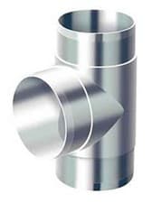 Image of Equal T piece 4" 100mm metal 4 inch connector