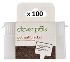 Image of (BULK) 100 x Clever Pots Round Pot Wall Bracket for 20cm Plant Pots