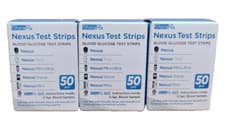 Image of 3 x 50 GlucoRx Nexus Blood Glucose Diabetic Test Strips Use By 25.11.26 Freepost