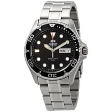 Image of Orient Sports Ray II Automatic Black Dial Steel Strap Men's Watch TAA02004B9