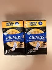 Image of 36 Pads Size 5 Always Ultra Secure Night New&sealed
