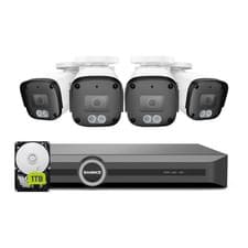 Image of 3MP 8-Channel PoE Security System, 6MP NVR, Human and Vehicle Detection,with 1TB