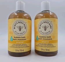 Image of 2 X BURTS BEES BABY BUBBLE BATH 350ml, Natural Honey Scent