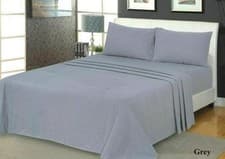 Image of 100% SOFT BRUSHED COTTON THERMAL FLANNEL DEEP FITTED SHEET/FLAT 32CM ALL SIZES