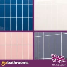 Image of Leena Ceramic Bathroom Kitchen Victorian Brick Effect Gloss Wall Tile 100-300mm