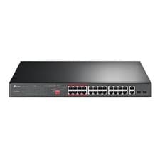 Image of Tp-Link 24-Port 10/100Mbps Gigabit Unmanaged Poe+ 2 Ports Switch Rack Mountable