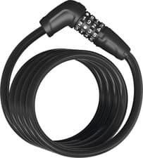Image of Abus Numero 5510c Combi Coil 10mm x 180cm Cable Lock Black Cycling Bike Security