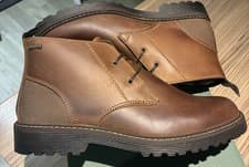 Image of Barbour Maxwell Men's Leather Chukka Boots, Teak UK 7 Brand New
