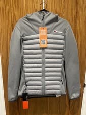 Image of Berghaus Vaskye Light Hooded Hybrid Jacket Grey Mens XS - NEW