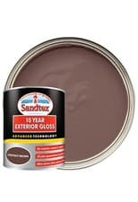 Image of Sandtex 10 Year Exterior Gloss Paint - Chestnut Brown - 750ml