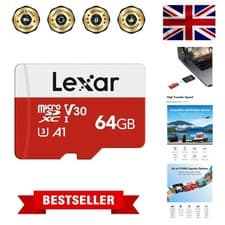 Image of 64GB microSDXC Card with 100MB/s Read Speed - Perfect for Action Cameras