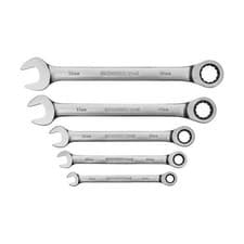Image of Gedore RED Combination Ratchet Wrench Set 5 Pieces 8-19 mm