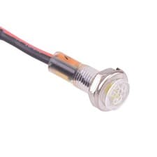 Image of Yellow 24V 5.2mm Panel Indicator LED Light R9-79L-11