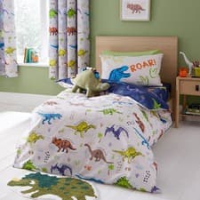 Image of Catherine Lansfield Prehistoric Dinosaurs Children's Duvet Cover Bedroom Range