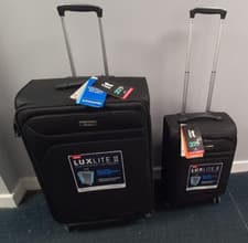 Image of It Luggage Black Lux Lite II Trolly 2 Set, TSA Locks, rrp £285 CR047 LD