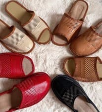 Image of Women’s 100% Leather Slippers