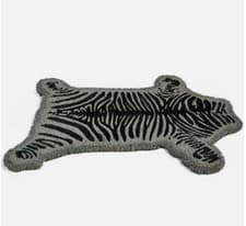 Image of Doormat Zebra Shaped | Welcome Entrance Mat Printed Novelty Indoor Outdoor