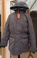 Image of NEW Superdry City Padded Parka Jacket Ebony Mens Size XL RRP £150