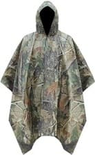 Image of TRIXES Camouflage Waterproof Rain Poncho, Lightweight for Adults