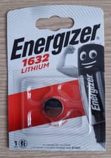 Image of Energizer 1632 CR1632 3V Lithium Coin Cell Battery DL1632 KCR1632, BR1632 Button
