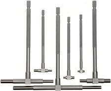 Image of Mitutoyo 155-905, 8mm to 150mm, 6 Piece Telescoping Gage Set , free shipping