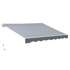 Image of 2.5m x 2m Garden Patio Manual Awning Canopy Sun Shade Shelter Retractable with W