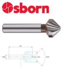 Image of 20.5mm COUNTERSINK COBALT 90 DEGREE HSSCo8 M42 EUROPA TOOL OSBORN 7023022050 71