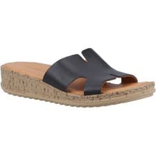 Image of Hush Puppies Eloise Leather Women's Black Sandals