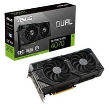 Image of ASUS Dual GeForce RTX 4070 12GB GDDR6X OC Graphics Card (90YV0IZ2M0NA00)