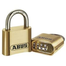 Image of ABUS 180IB Series Brass Combination Open Stainless Steel Shackle Padlock - 53mm