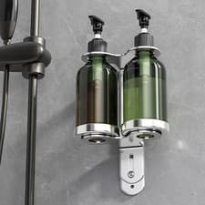 Image of Secure Mounting Wall Mount Soap Dispenser Bracket for Various Surfaces