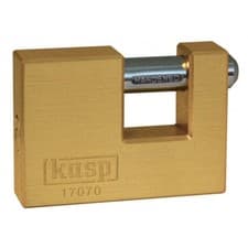 Image of Kasp K17090D Brass Shutter Lock 90mm