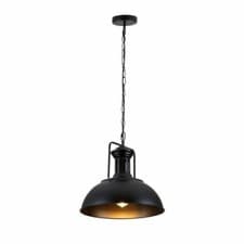 Image of Jumbo Metal Ceiling Pendant Light E27 Fitting Dome Industrial