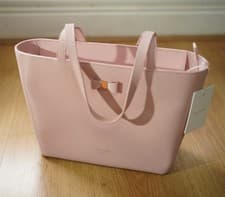 Image of New Ted Baker Deanie Light Pink Bow Detail Small Shopper Bag Leather RRP £129