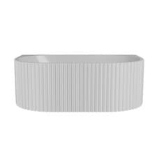 Image of Contemporary Back To Wall Freestanding Bath with Ribbing from Balterley