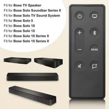Image of Replacement Remote Control Black For Bose TV Speaker & Solo Soundbar Series II