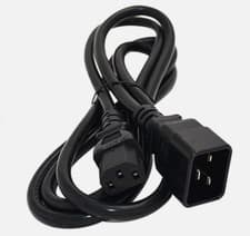 Image of 6Ft IEC 320 C13 to C20 Power Extension Cord Cable for Computer PDU UPS