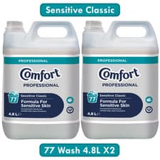 Image of Comfort Professional Sensitive Fabric Softener 4.8L X2 77 Washes Laundry