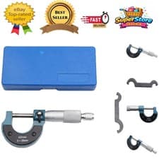 Image of Accurate 0-25mm External Micrometer in Protective Case | For DIY & Professionals