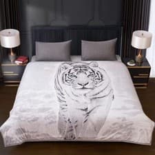Image of **SALE ON** 3D Animal Print Mink Faux Fur Throw Fleece Soft Warm Sofa BED Throw
