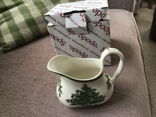 Image of NEW BXD SPODE CHRISTMAS TREE CREAM JUG. 0.2LITRE.