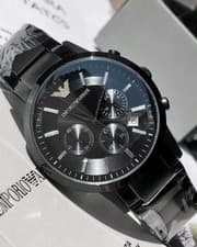Image of Emporio Armani AR2453 Mens Chronograph Watch in Black - New & Unused